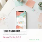 Font Instagram per la bio da copiare: esempi di scritte in grassetto, corsivo, gotico e cerchiato su uno smartphone